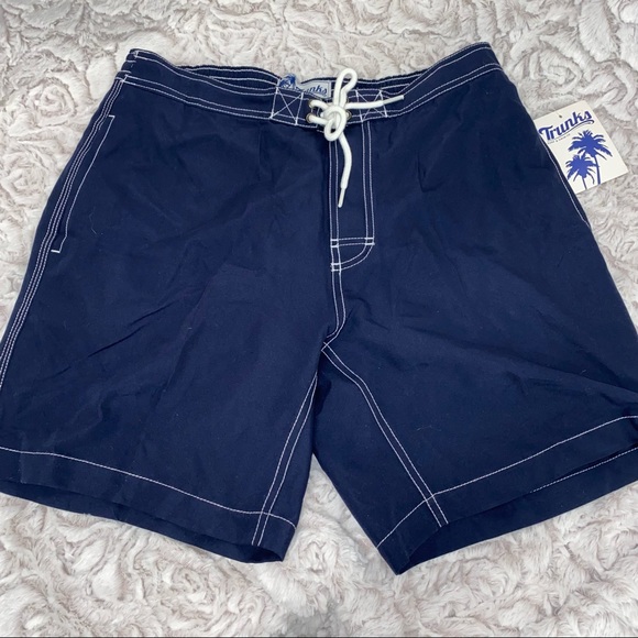 NEW Trunk LTD Navy Swim Trunks / Board Shorts - NWT - Picture 3 of 8